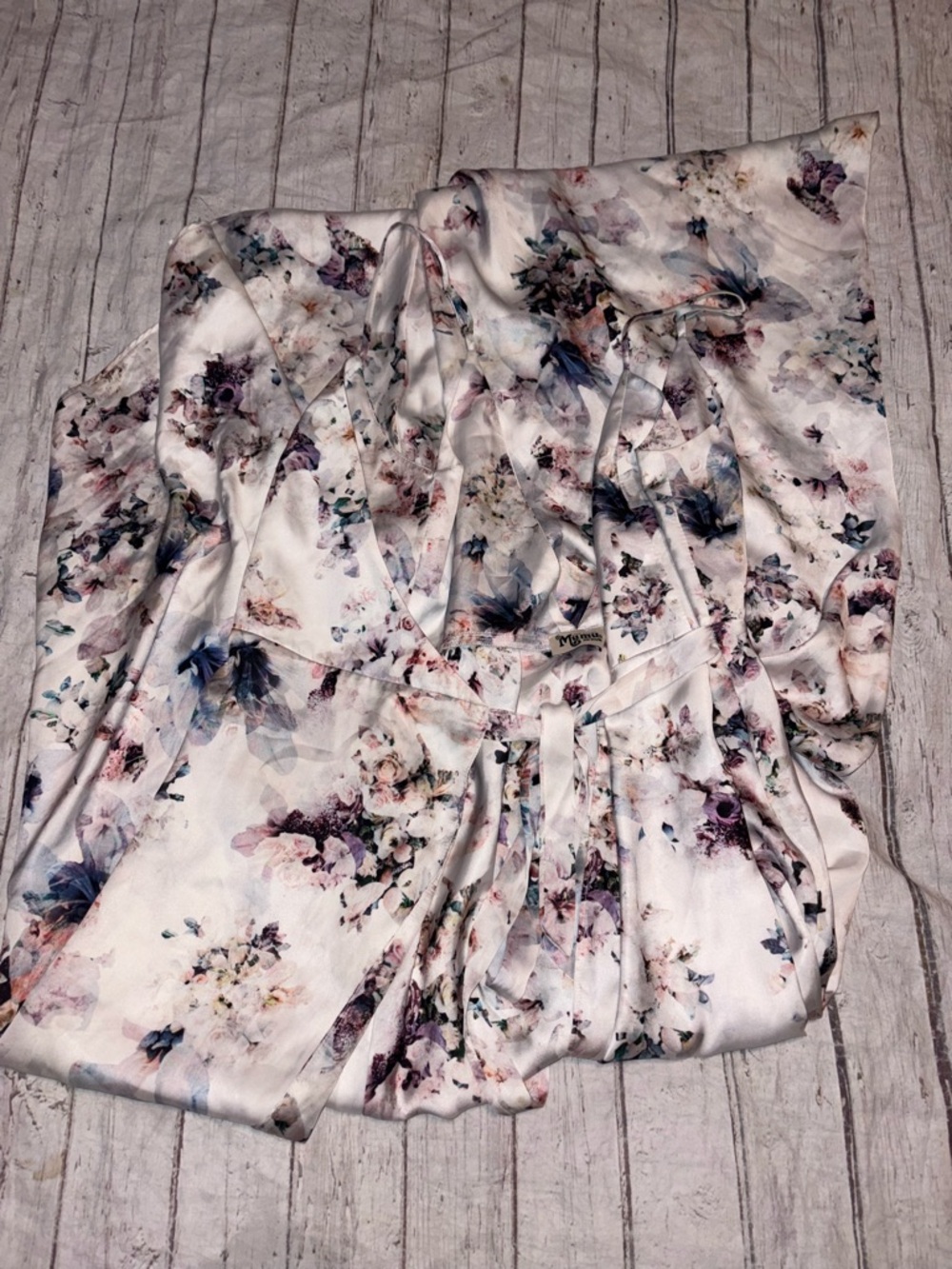 Show me your Mumu floral Mariah hi lo wrap dress S - Picture 4 of 9